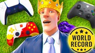 Most Controllers To Win A Fortnite Game - WORLD RECORD!