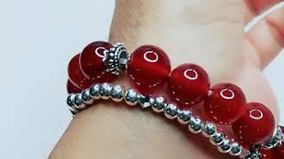 红玛瑙设计手链 Red Onyx Design Bracelet