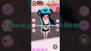 How to glitch your hair tutorial???!! #roblox #dti #fairyowls