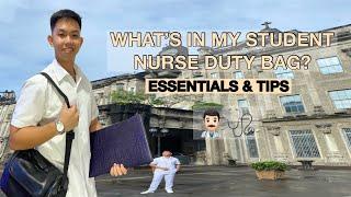 NURSING DUTY BAG ESSENTIALS & TIPS: UST Student Nurse l Nursing School Philippines