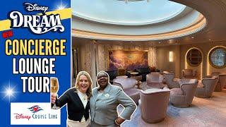 NEW Disney DREAM UpDated Concierge Lounge Tour | Disney Cruise Line| Full Guide 2024 Sun Deck Luxury