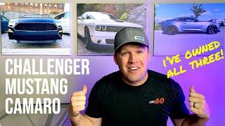 Dodge Challenger vs Ford Mustang vs Chevy Camaro - Who Makes The Best Muscle/Performance Car?