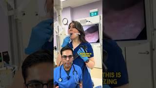 Dr. Sethi Reacts to a Doctor doing Endoscopy on Herself ‼️