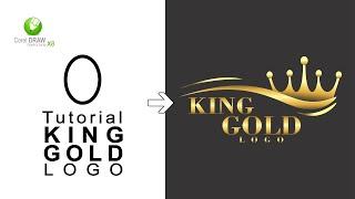 Tutorial GOLD KING Logo coreldraw tutorial logo design #tutorial #corel #logo