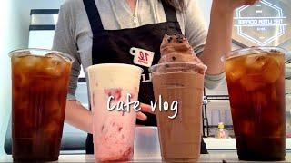 (Eng)Strawberry + chocolate is the best temptation/ cafe vlog / asmr