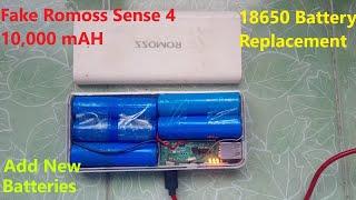 How To Add & Replace 18650 Batteries On Fake Romoss Sense 4 10,000 mAH Powerbank