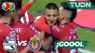 ¡'PIOJO' ALVARADO adelanta a CHIVAS! | Puebla 0-1 Chivas | AP2023-J13 | Liga Mx | TUDN