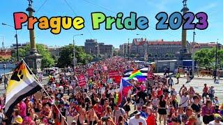 Prague Pride 2023 ️‍ The Rainbow parade  through Prague  Wenceslas Square - Letná. LP on Pride.