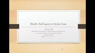 Health Equity in Stroke Care