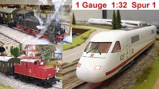 Gauge 1 Driving Meeting Munich 1/25 - model railway 1:32 E69, Intercity Experimental, MWB V662, VT98