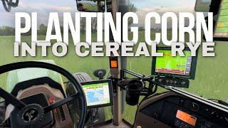 Planting Corn into Cereal Rye - April 15, 2024