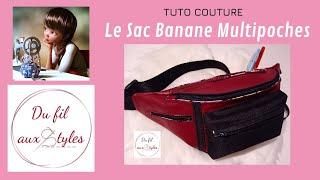 Tuto couture : Le Sac Banane Multipoches