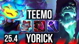 TEEMO vs YORICK (TOP) | 4/2/8 | EUW Master | 25.4