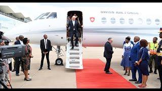 Switzerland President in Botswana