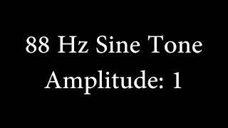 88 Hz Sine Tone Amplitude 1