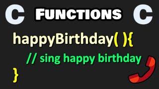 Functions in C are easy! 