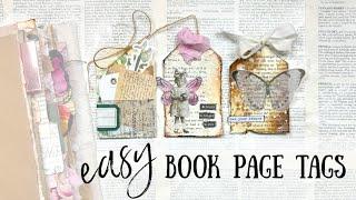 3 EASY ideas for Book Page Tags | My Big Fat Pink Journal No18🩷