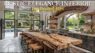 Rustic Elegance Interior Design Ideas, Timeless Beauty Meets Contemporary Refinemen [4K Ultra HD]