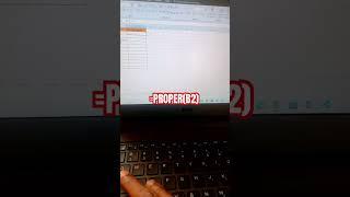 How to proper name in Excel