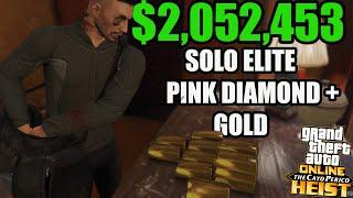 GTA Online Cayo Perico Heist- Pink Diamond & Gold SOLO Elite $2,052,453