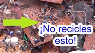 Reciclaje de componentes electrónicos