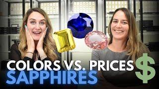 Sapphire Stone Prices By Color: Blues, Teals, Padparadscha, Pinks & More!