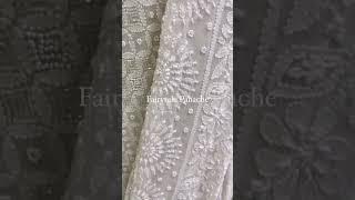 Beautiful Chikankari hand embroidered Saree crafted on pure Georgette enhanced with sequins & pearl