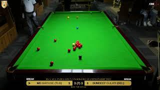 MD GHOUSE (TLG) vs SANDEEP GULATI (DEL) - BSA All India Open Snooker Championship 2023.