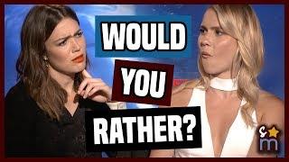 WOULD YOU RATHER with Mandy Moore & Claire Holt - 47 Meters Down Interview | Shine On Media