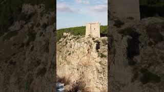 Tower guarding a natural paradise #drone #dji #photography #travel #puglia #italy  #sea #nature