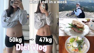 Diet Vlog) What I eat in a week realistic and healthy diet recipes Lost 3kg in a week