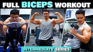 BIG BICEPS WORKOUT for INTERMEDIATE in HINDI |BICEPS वर्कआउट इंटरमीडिएट के लिए|