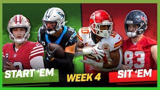 Week 4 Start 'Em, Sit 'Em: Michael Fabiano Sets Your Fantasy Lineup!