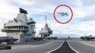 HMS Queen Elizabeth INTERCEPTS Russian SPY Plane, Then THIS Happened...