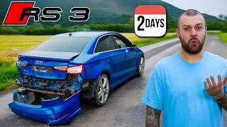 REBUILDING A WRECKED AUDI RS3 IN 2 DAYS FOR £1000