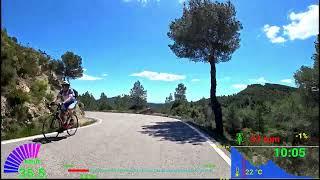 80 minute Sunshine Indoor Cycling Workout Spain Garmin 4K Video