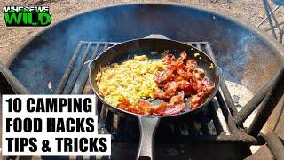 10 CAMPING FOOD HACKS - TIPS & TRICKS