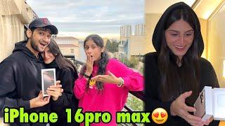 Saba ko iPhone 16pro max ka surprise dediya in Baku | ansu agaye emotional️