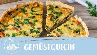 Die beste vegetarische Gemüsequiche | Einfach Backen