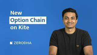 New option chain on Zerodha Kite web: Navigate and track key indicators