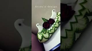 Abida's design | abida sultana | food carving | Bangladeshi food carving artist Abida Sultana