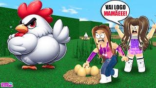 TENTEI PEGAR O OVO DA GALINHA E ME DEI MAL! (Roblox Chicken)