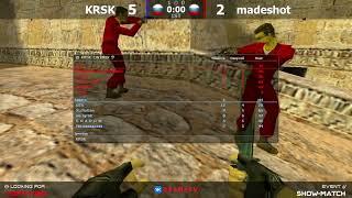 Шоу-Матч по CS 1.6 [madeshot -vs- KRSK] 2map @kn1feTV