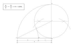 How to find the Golden Section of a given Line Segment