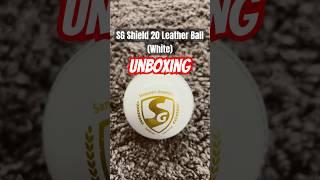 SG Shield 20 White Cricket Leather Ball Unboxing | ₹699 #blinkit#amazon#sgcricketbat #leatherball