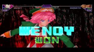 Psychic Force 2 (PS1) - Story Mode With Wendy