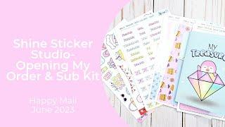 Shine Sticker Studio Subscription | June 2023 | Pirate Theme | Small Shop Stationery