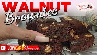 KETO WALNUT FUDGE BROWNIES | Low-Carb Recipes