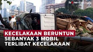 Kecelakaan 3 Mobil di Tol Dalam Kota Jaksel, Beruntung Tak Ada Korban Jiwa | OneNews Update