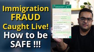 Real Life Canada Immigration Fraud Caught Live Be Safe! + Biggest Scam in the History of Immigration